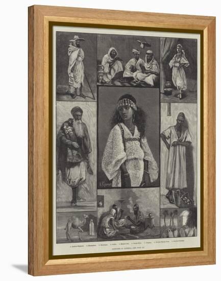 Sketches in Algeria-null-Framed Premier Image Canvas