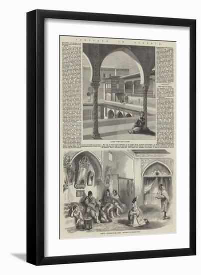 Sketches in Algeria-null-Framed Giclee Print