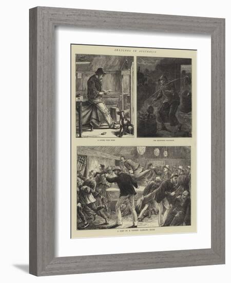 Sketches in Australia-William Ralston-Framed Giclee Print