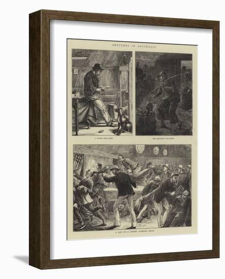 Sketches in Australia-William Ralston-Framed Giclee Print