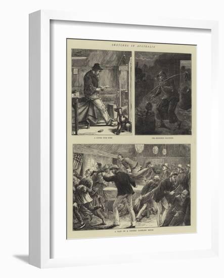 Sketches in Australia-William Ralston-Framed Giclee Print