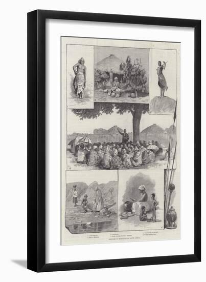 Sketches in Bechuanaland, South Africa-null-Framed Giclee Print