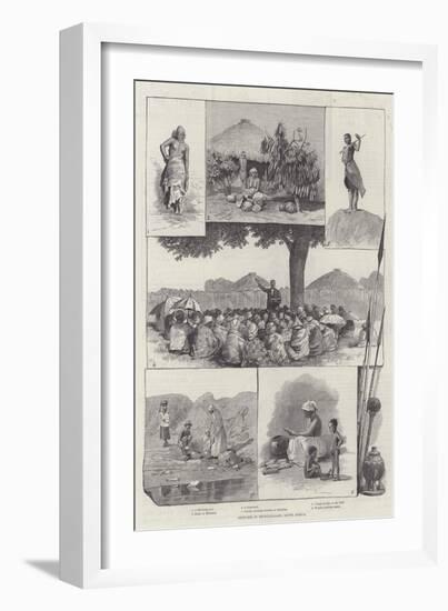 Sketches in Bechuanaland, South Africa-null-Framed Giclee Print