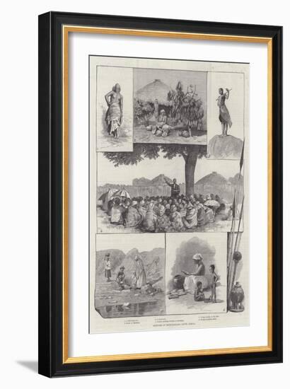 Sketches in Bechuanaland, South Africa-null-Framed Giclee Print