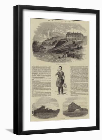 Sketches in Biarritz-null-Framed Giclee Print