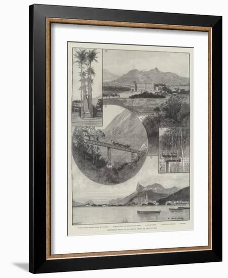 Sketches in Brazil-Charles Auguste Loye-Framed Giclee Print