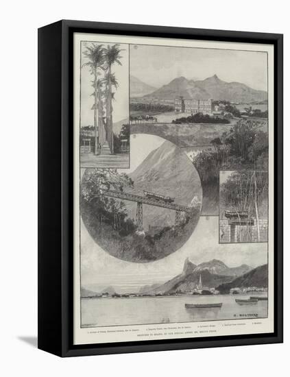 Sketches in Brazil-Charles Auguste Loye-Framed Premier Image Canvas