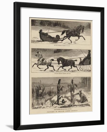 Sketches in British North America-null-Framed Giclee Print