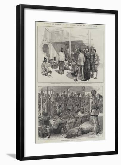 Sketches in Burmah-Amedee Forestier-Framed Giclee Print