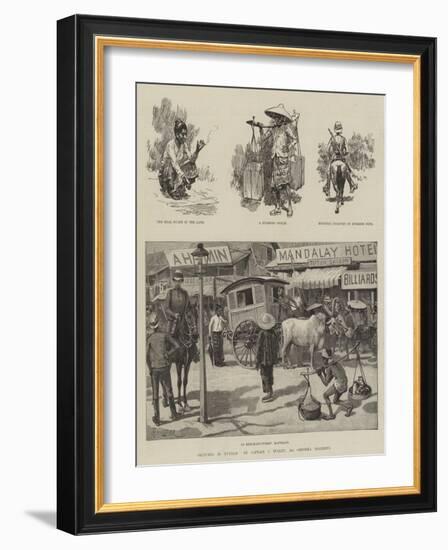 Sketches in Burmah-Amedee Forestier-Framed Giclee Print