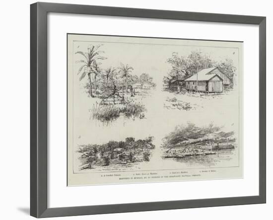 Sketches in Burmah-Amedee Forestier-Framed Giclee Print