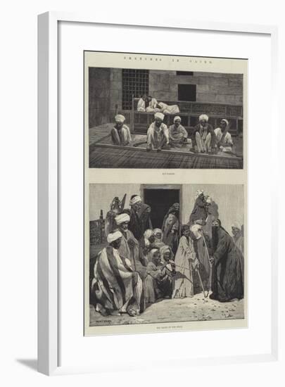 Sketches in Cairo-Charles Auguste Loye-Framed Giclee Print