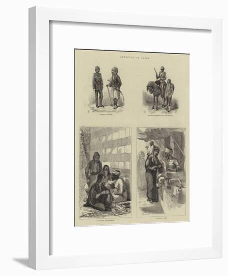 Sketches in Cairo-null-Framed Giclee Print