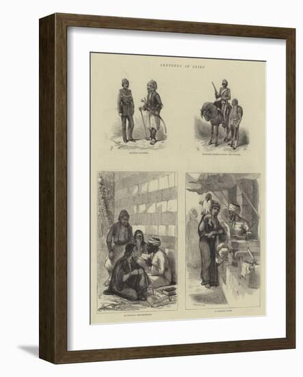 Sketches in Cairo-null-Framed Giclee Print