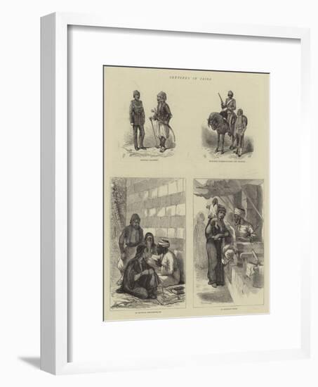 Sketches in Cairo-null-Framed Giclee Print