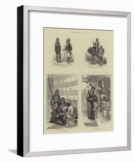 Sketches in Cairo-null-Framed Giclee Print