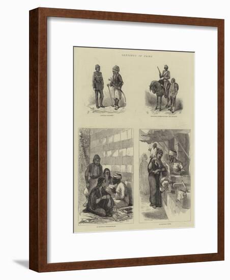 Sketches in Cairo-null-Framed Giclee Print