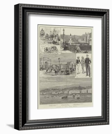 Sketches in Chile, South America-Melton Prior-Framed Giclee Print