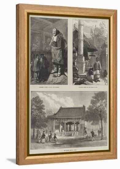 Sketches in China-null-Framed Premier Image Canvas