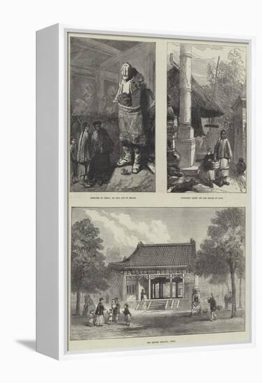 Sketches in China-null-Framed Premier Image Canvas