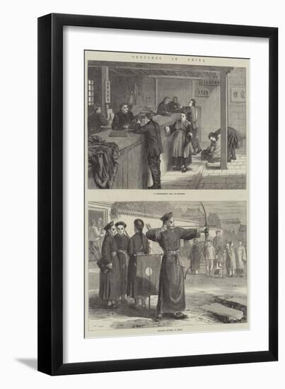 Sketches in China-null-Framed Giclee Print