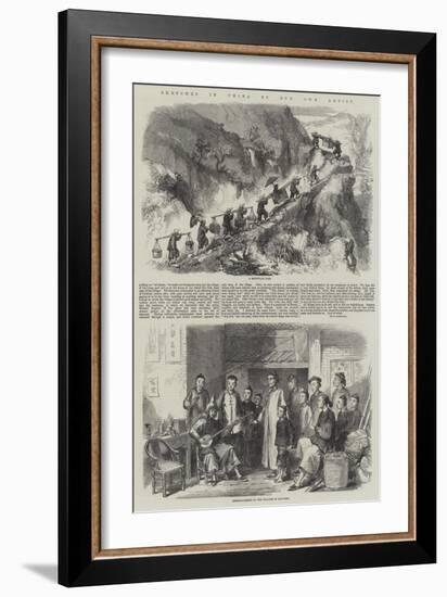 Sketches in China-null-Framed Giclee Print