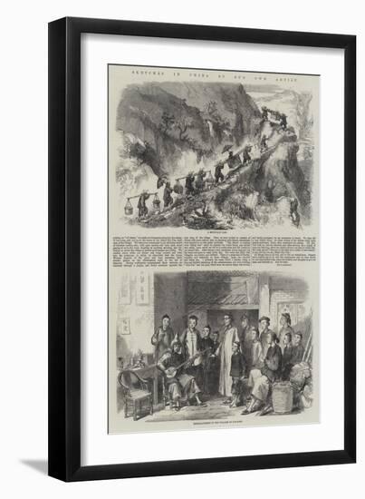 Sketches in China-null-Framed Giclee Print