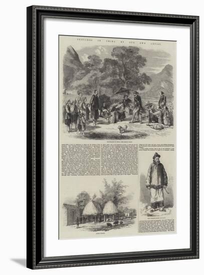 Sketches in China-null-Framed Giclee Print