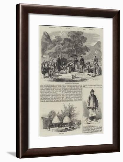 Sketches in China-null-Framed Giclee Print