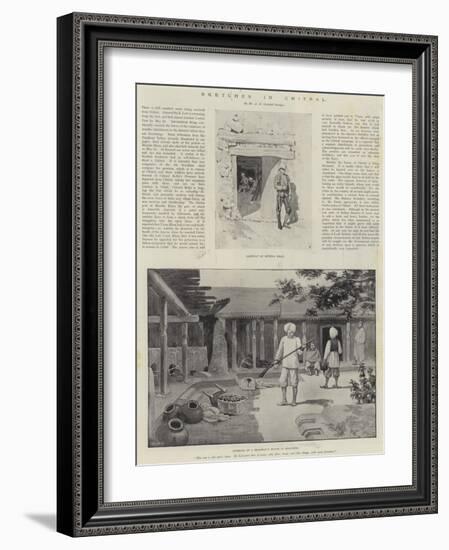 Sketches in Chitral-null-Framed Giclee Print