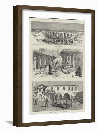 Sketches in Cyprus-Charles Robinson-Framed Giclee Print