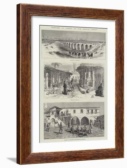 Sketches in Cyprus-Charles Robinson-Framed Giclee Print