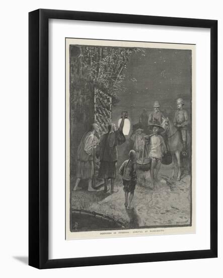 Sketches in Formosa, Arrival at Bankimsing-Amedee Forestier-Framed Giclee Print