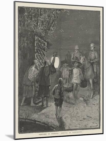 Sketches in Formosa, Arrival at Bankimsing-Amedee Forestier-Mounted Giclee Print