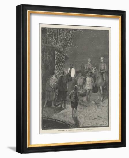 Sketches in Formosa, Arrival at Bankimsing-Amedee Forestier-Framed Giclee Print