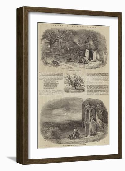 Sketches in Hainault Forest-Edward Duncan-Framed Giclee Print