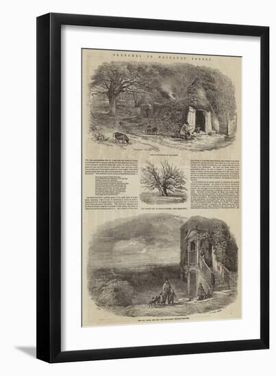 Sketches in Hainault Forest-Edward Duncan-Framed Giclee Print