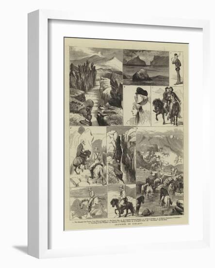 Sketches in Iceland-Alfred Chantrey Corbould-Framed Giclee Print