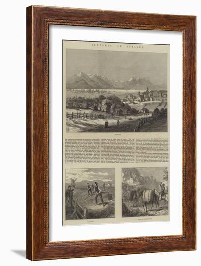 Sketches in Iceland-null-Framed Giclee Print