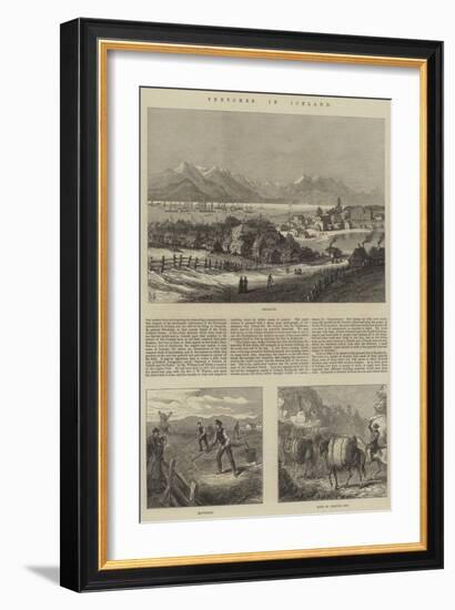 Sketches in Iceland-null-Framed Giclee Print