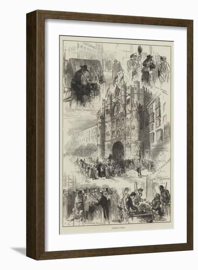 Sketches in Madrid-Charles Robinson-Framed Giclee Print