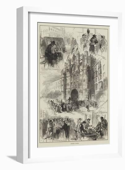 Sketches in Madrid-Charles Robinson-Framed Giclee Print