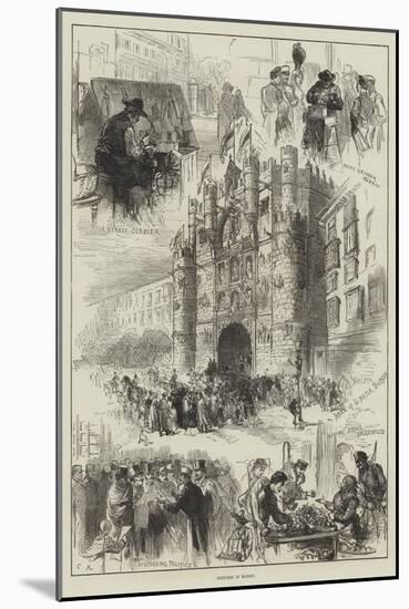 Sketches in Madrid-Charles Robinson-Mounted Giclee Print