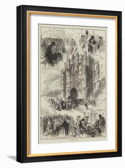 Sketches in Madrid-Charles Robinson-Framed Giclee Print