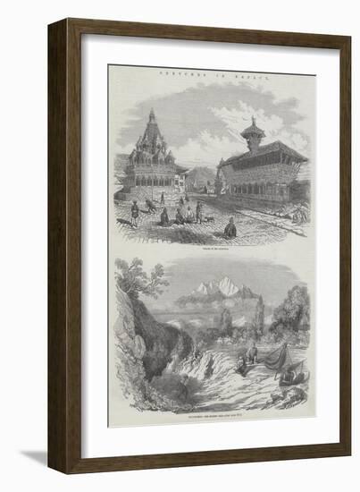 Sketches in Nepaul-null-Framed Giclee Print