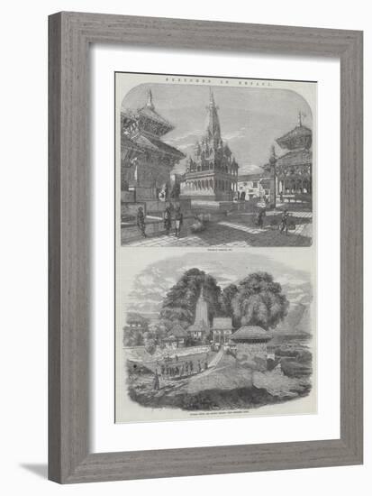 Sketches in Nepaul-null-Framed Giclee Print