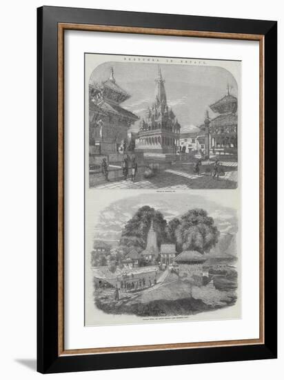 Sketches in Nepaul-null-Framed Giclee Print