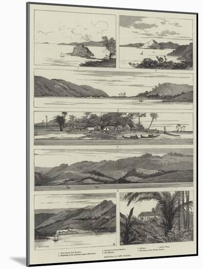 Sketches in New Guinea-Charles Auguste Loye-Mounted Giclee Print