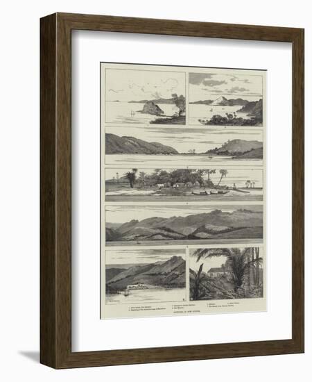 Sketches in New Guinea-Charles Auguste Loye-Framed Giclee Print