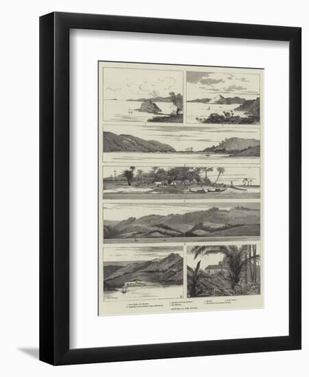 Sketches in New Guinea-Charles Auguste Loye-Framed Giclee Print